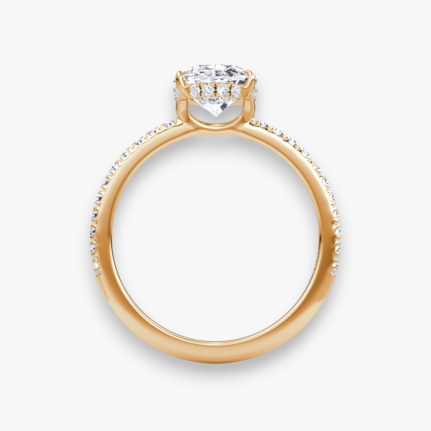 VALOR (Oval Rosegold mit Pave LABGROWN)