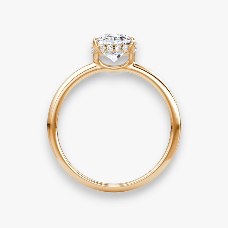AMOUR (Oval Rose Gold without Pave LABGROWN)