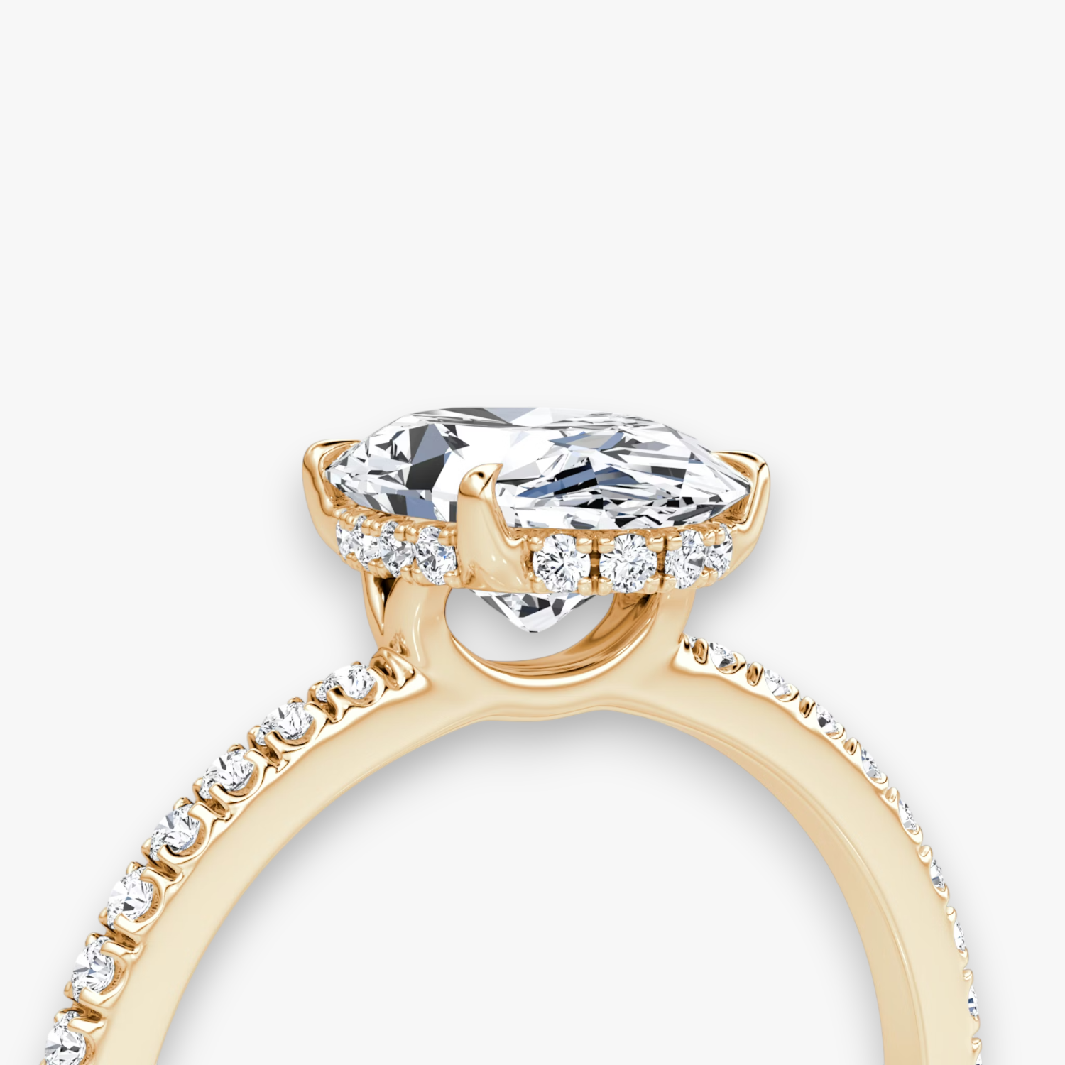 VALOR (Oval Rosegold mit Pave LABGROWN)