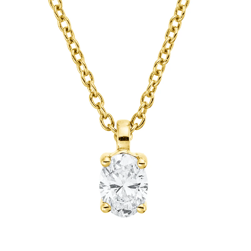 Solitaire Collier Gelbgold - 4P086