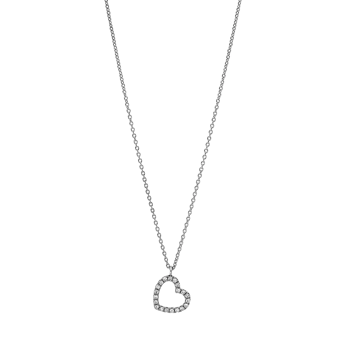 Herz Collier Weissgold - 4J776