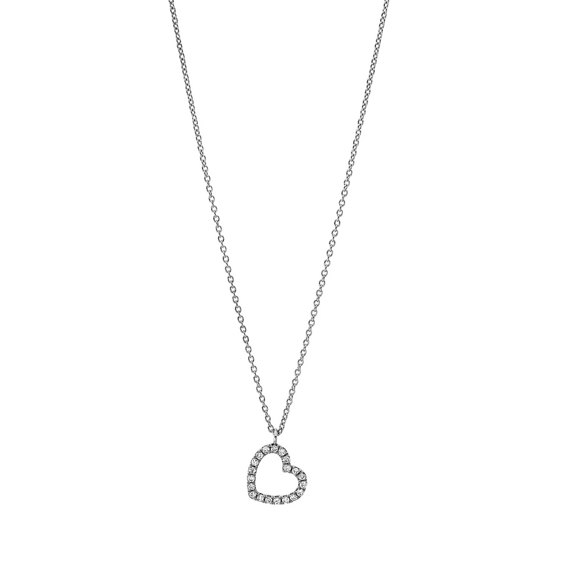 Herz Collier Weissgold - 4J776
