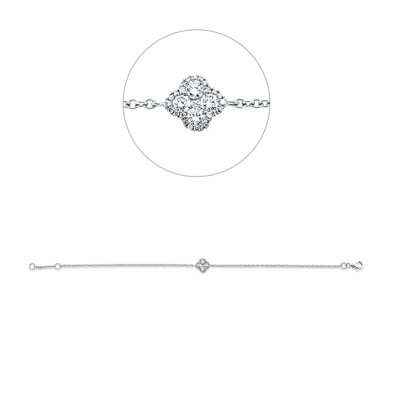 Modern Woman Armband Weissgold - 5D969