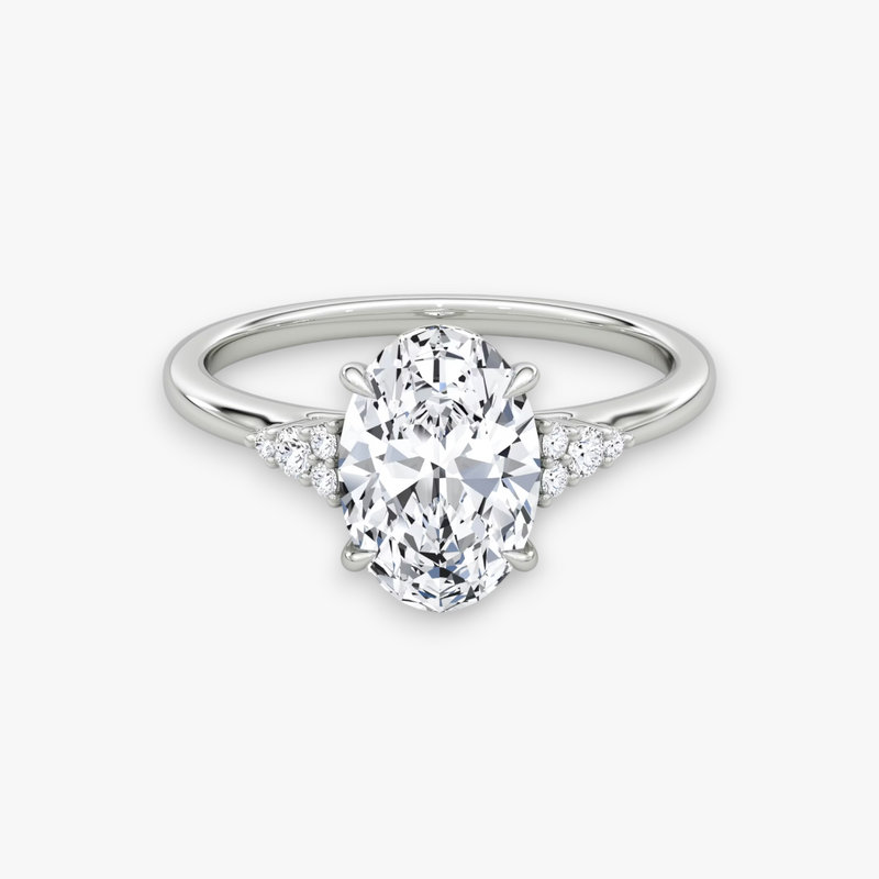 VITRA (Round White Gold without Pave LABGROWN)