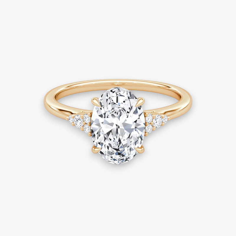VITRA (Round White Gold without Pave LABGROWN)