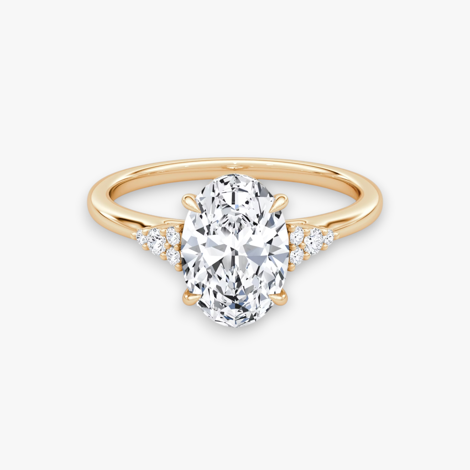 FLEUR (Oval Rosegold natürliche Diamanten)