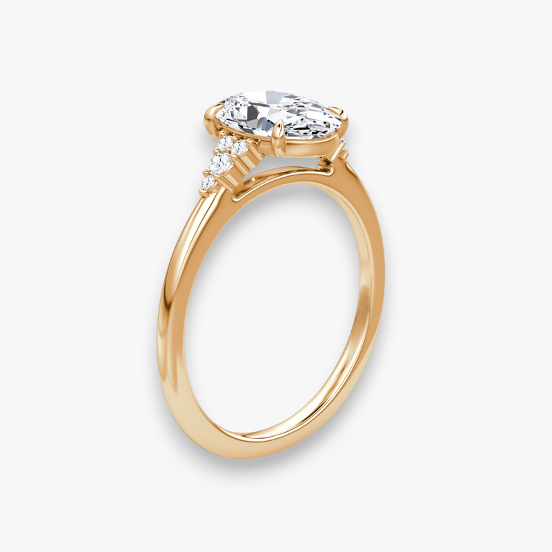 FLEUR (Oval Rosegold natürliche Diamanten)