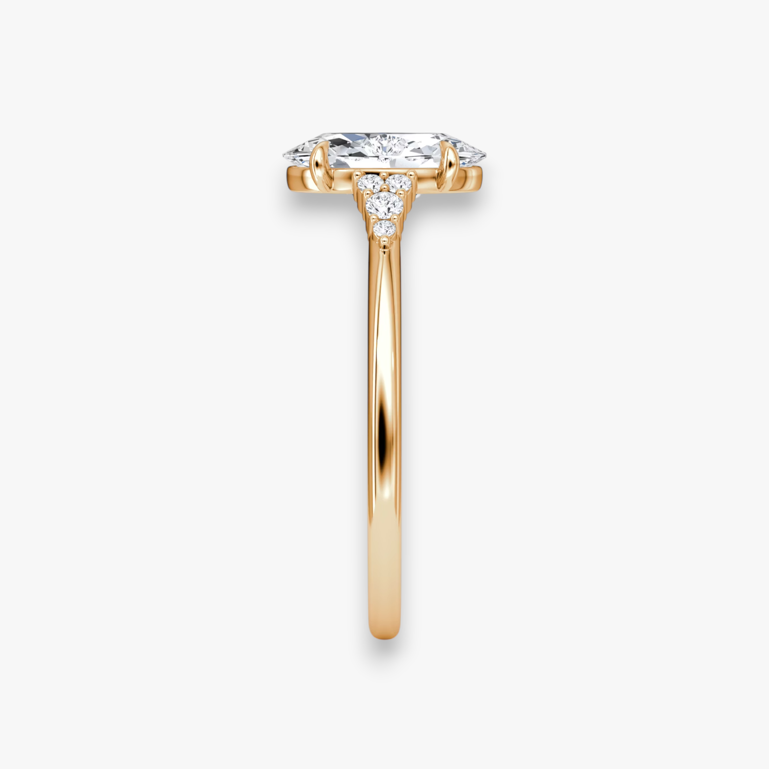 FLEUR (Oval Rosegold natürliche Diamanten)