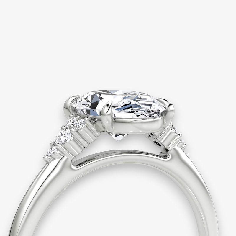 VITRA (Round White Gold without Pave LABGROWN)