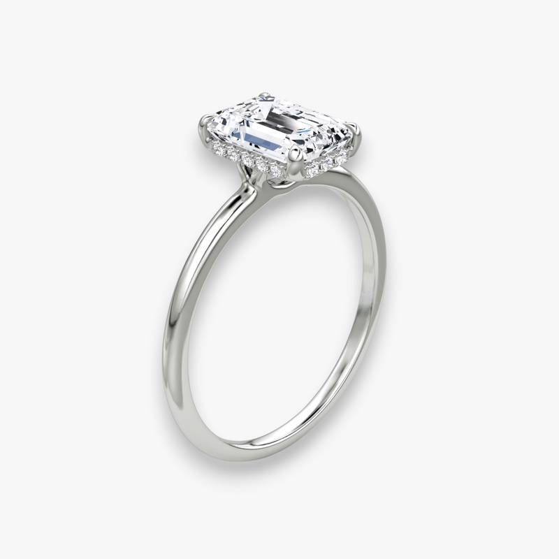 AMOUR (Emerald White Gold without Pave LABGROWN)