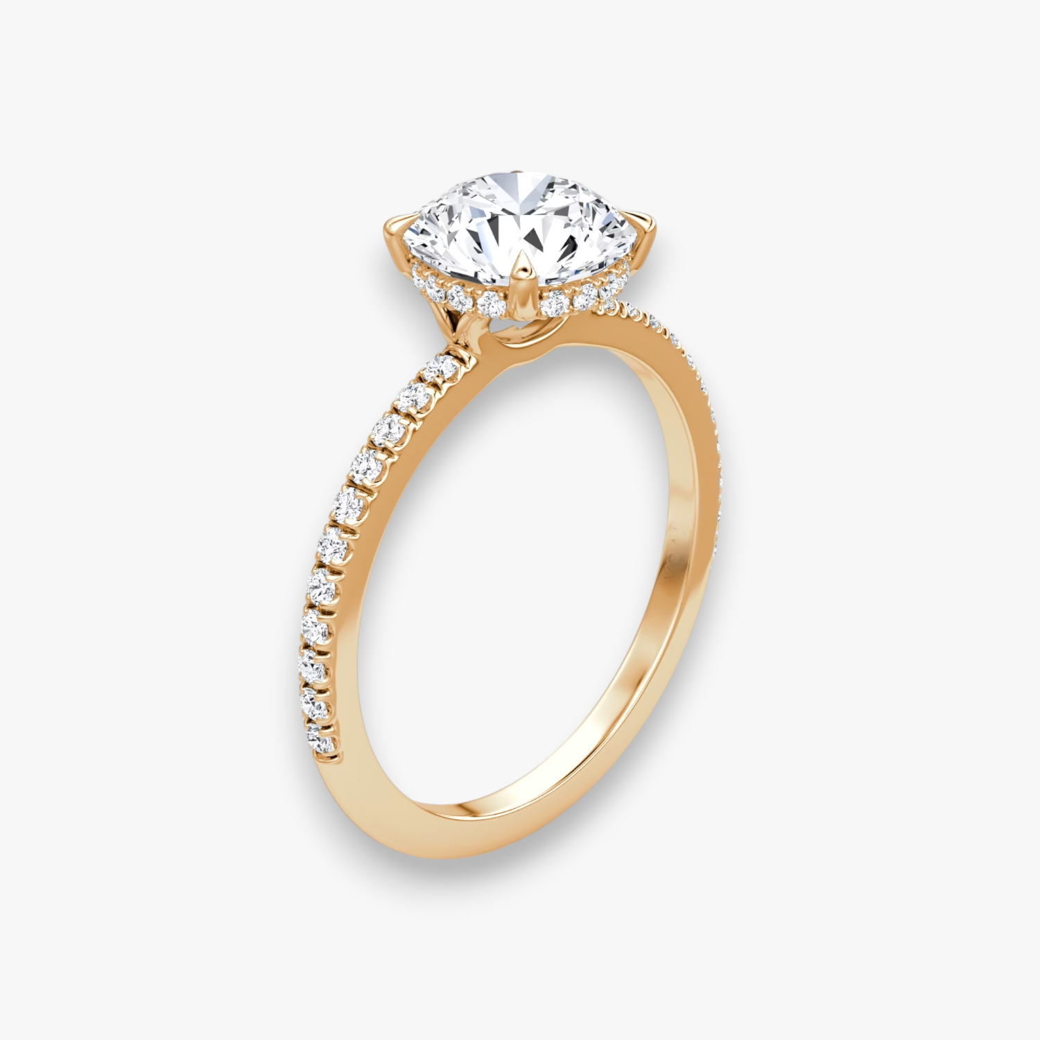 VALOR (Rund Rosegold mit Pave LABGROWN)