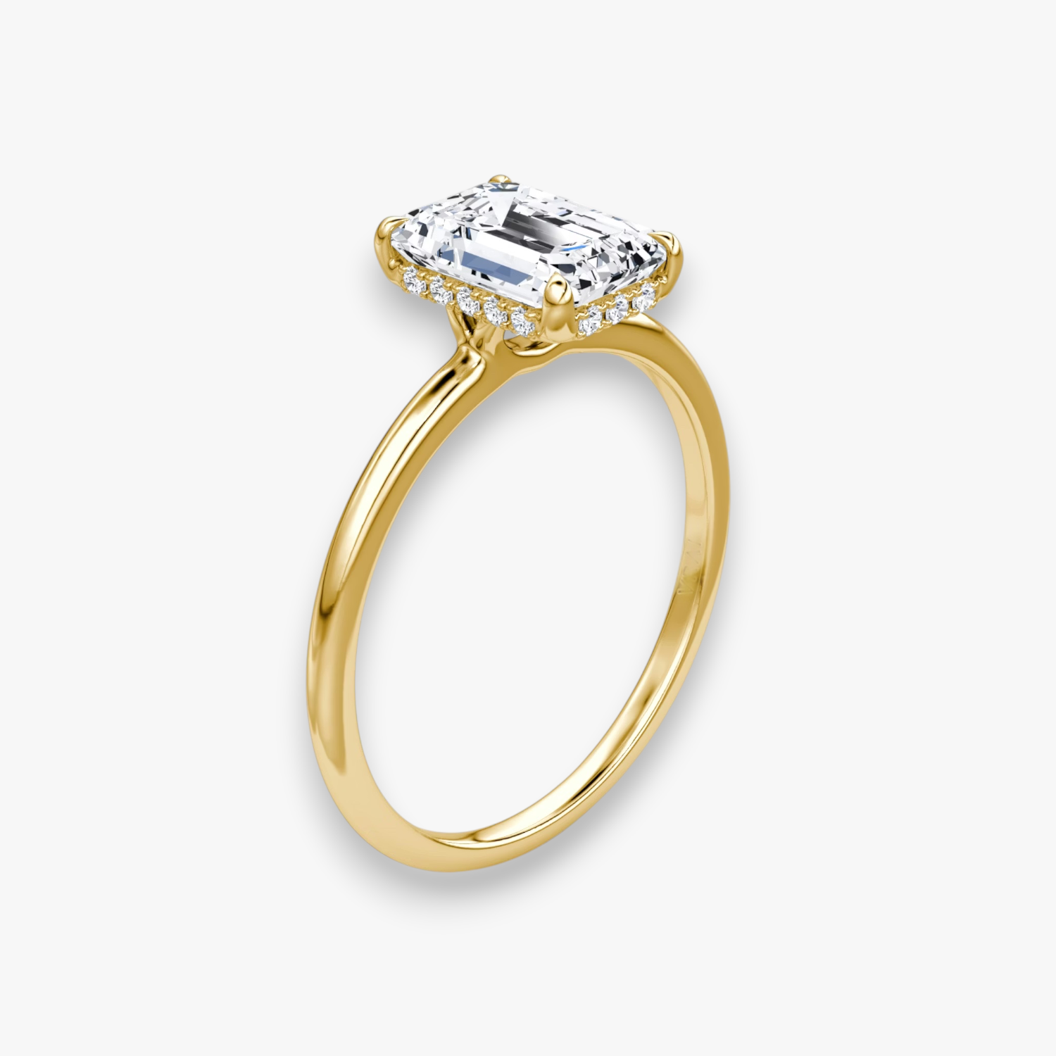 VALOR (Emerald Gelbgold ohne Pave LABGROWN)