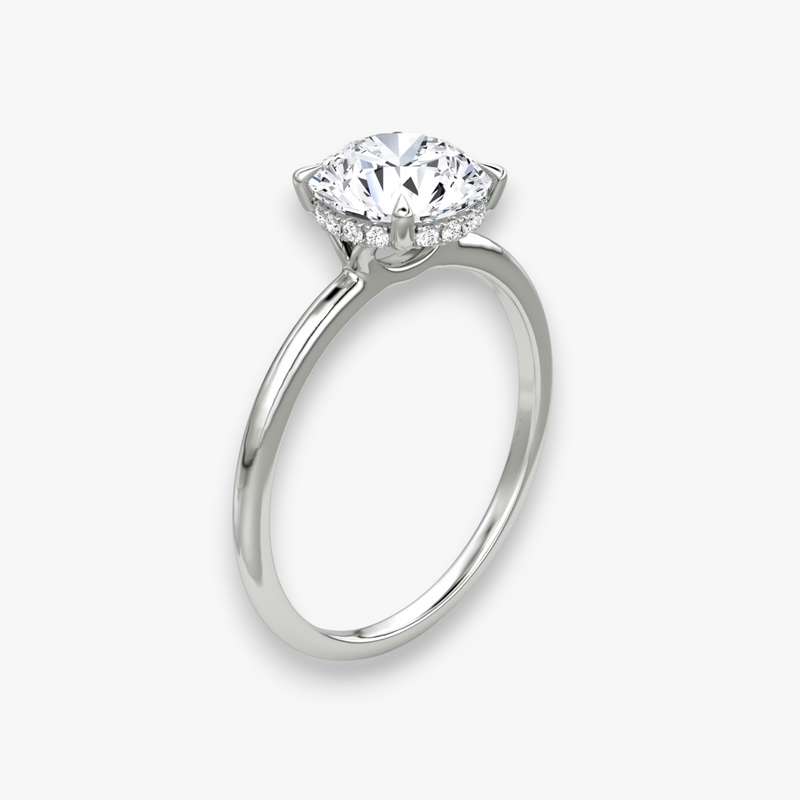 AMOUR (Round White Gold without Pave LABGROWN)
