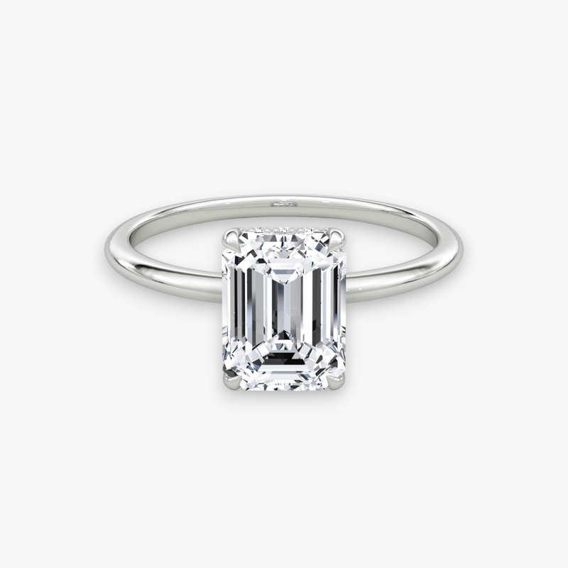 AMOUR (Emerald White Gold without Pave LABGROWN)