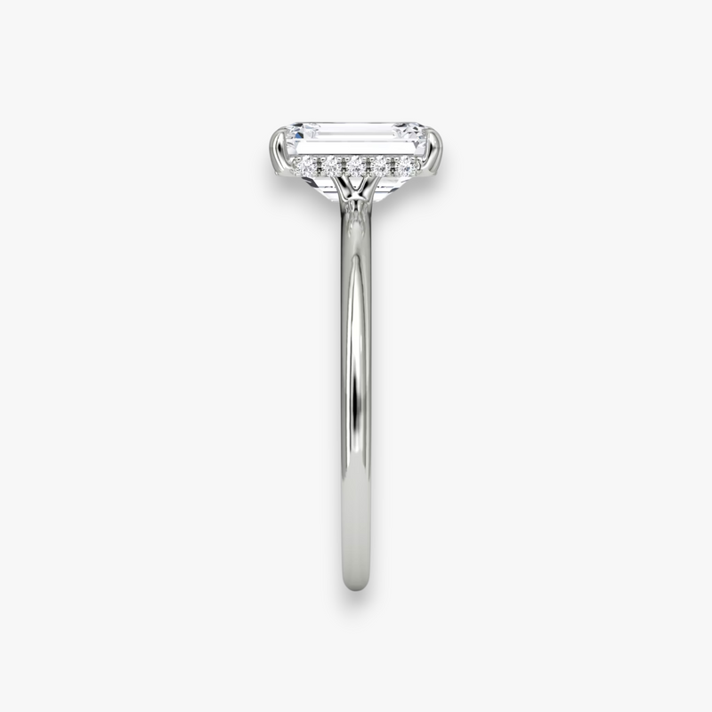 AMOUR (Emerald White Gold without Pave LABGROWN)