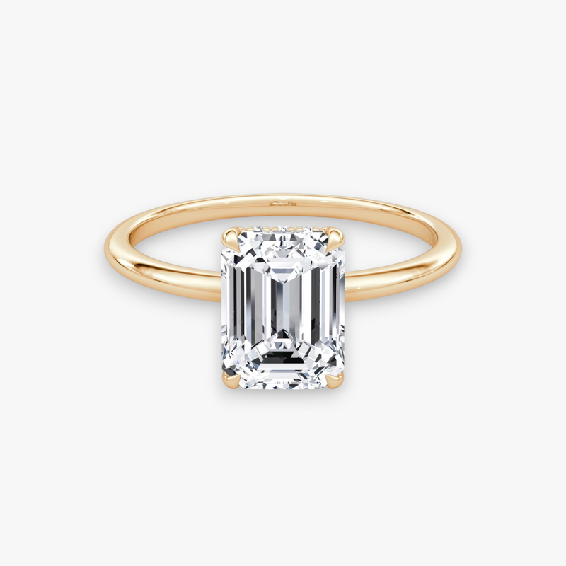 AMOUR (Emerald Rosegold without Pave LABGROWN)