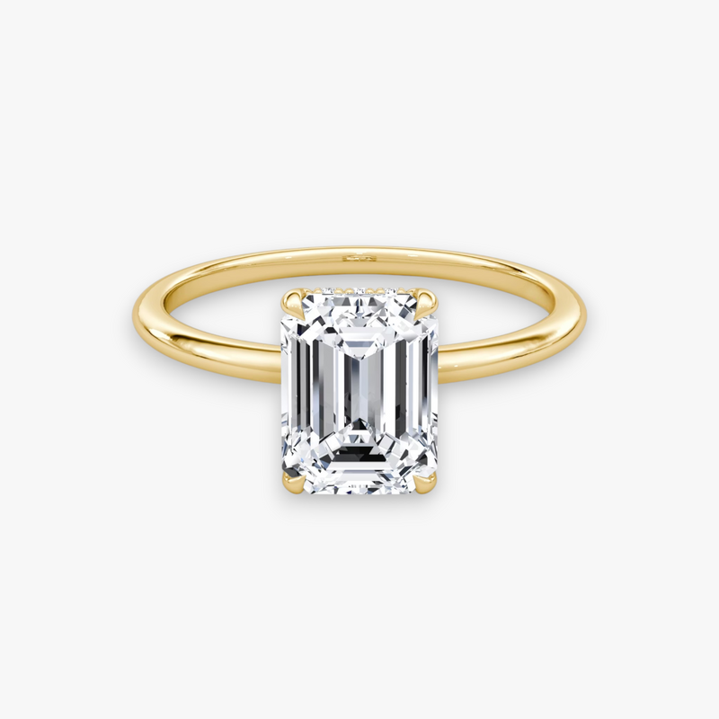 AMOUR (Emerald Yellow Gold without Pave LABGROWN)