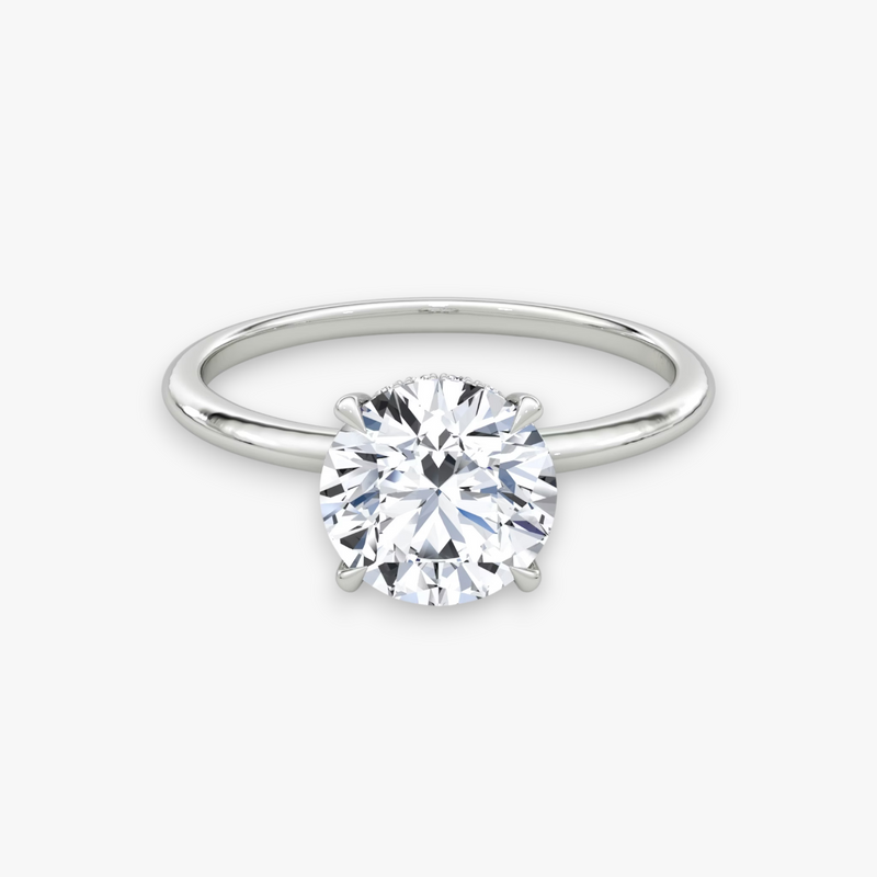 AMOUR (Round White Gold without Pave LABGROWN)