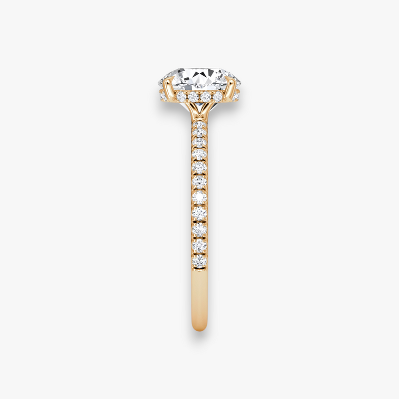 AMOUR (Round Rose Gold with Pave LABGROWN)