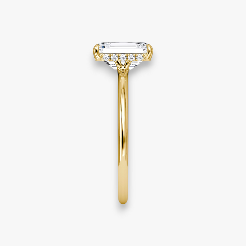 AMOUR (Emerald Yellow Gold without Pave LABGROWN)