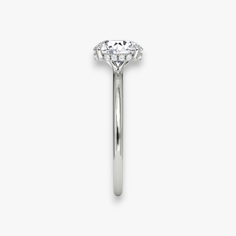 AMOUR (Round White Gold without Pave LABGROWN)