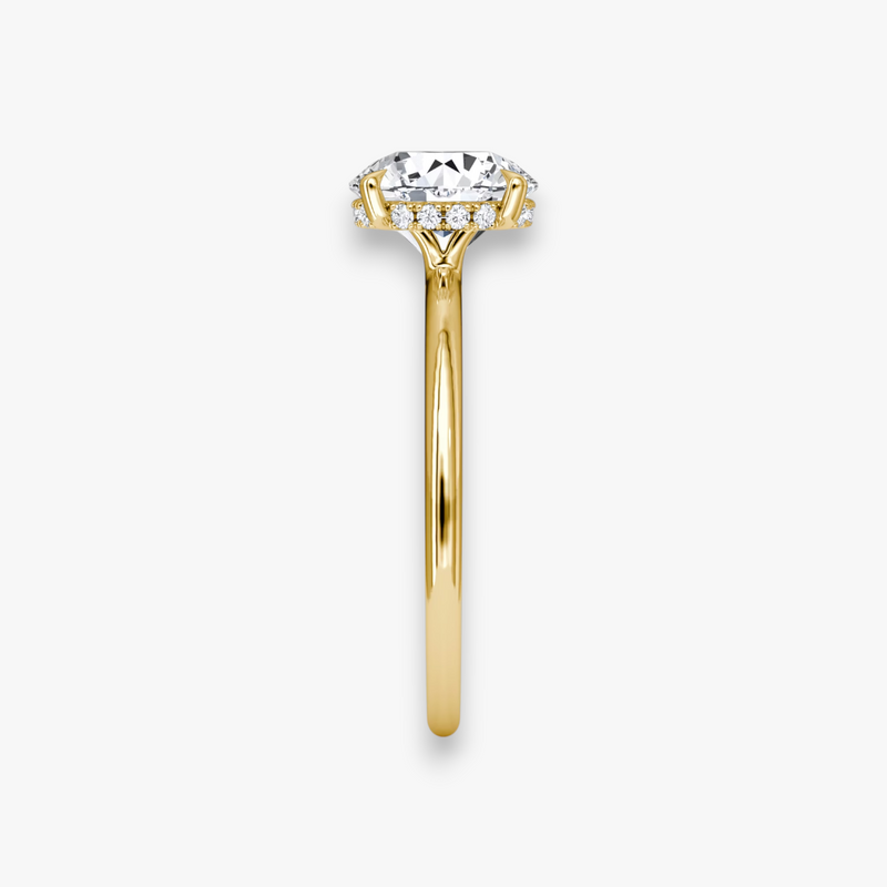 AMOUR (Round Yellow Gold without Pave LABGROWN)