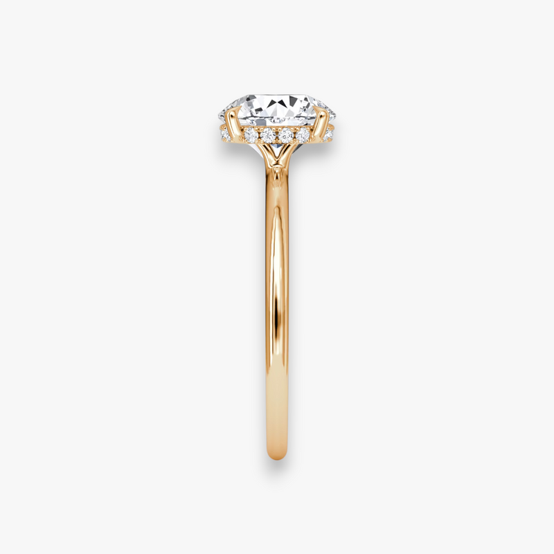 AMOUR (Round Rose Gold without Pave LABGROWN)
