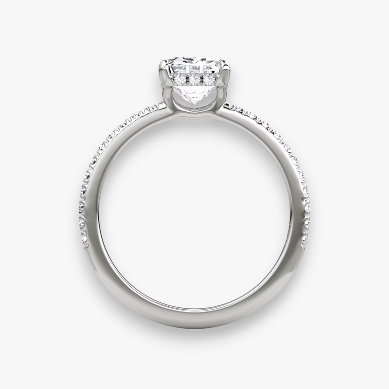 AMOUR (Emerald white gold with Pave LABGROWN)