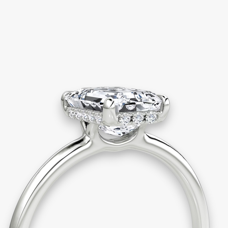 AMOUR (Emerald White Gold without Pave LABGROWN)
