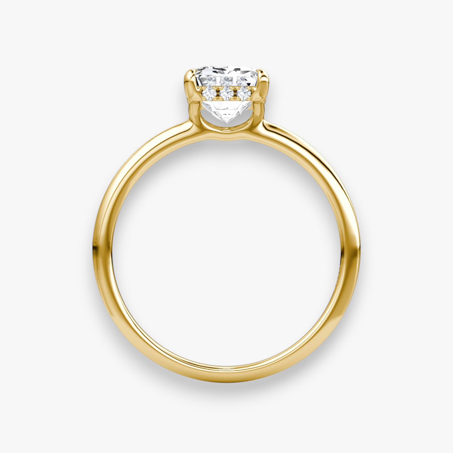 VALOR (Emerald Gelbgold ohne Pave LABGROWN)