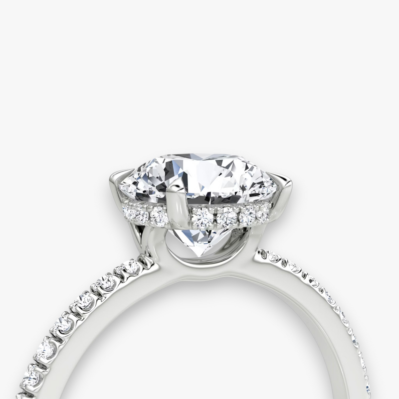 AMOUR (Round White Gold with Pave LABGROWN)