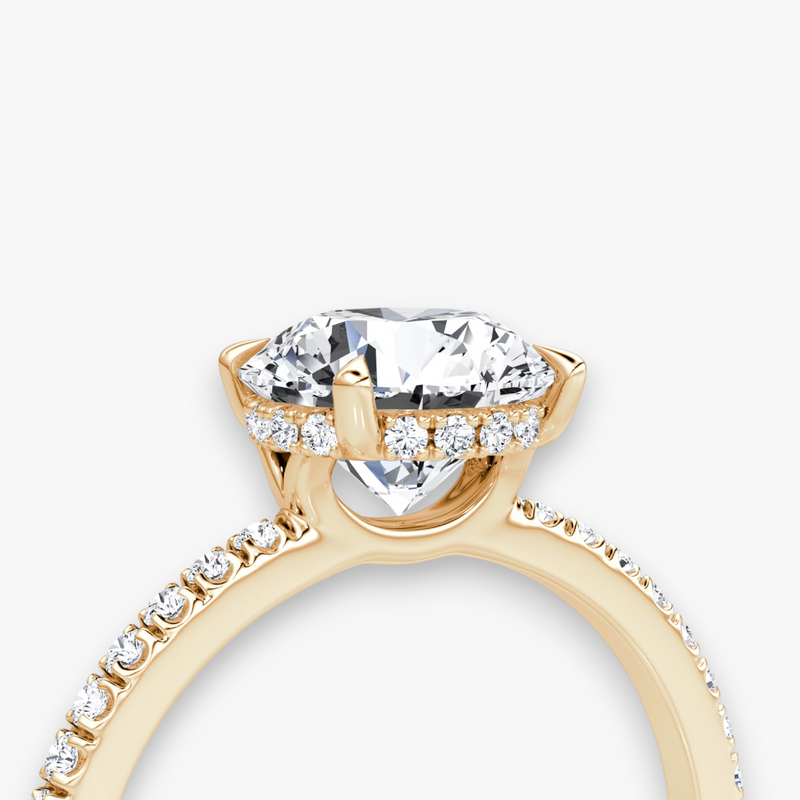 AMOUR (Round Rose Gold with Pave LABGROWN)