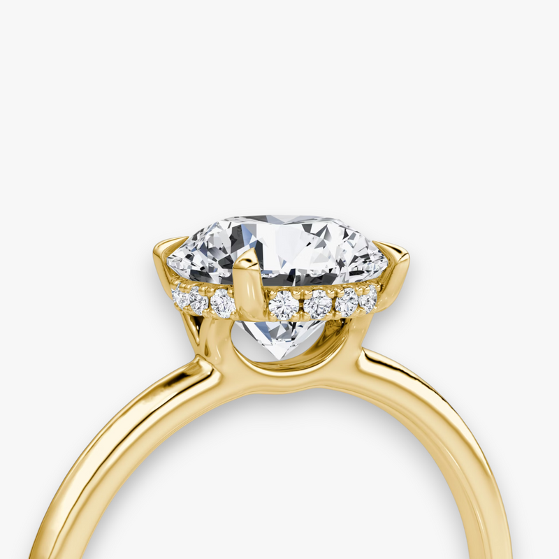 AMOUR (Round Yellow Gold without Pave LABGROWN)