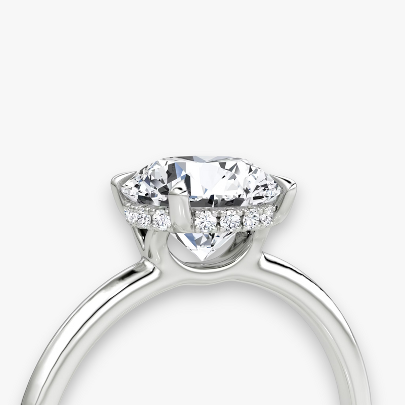 AMOUR (Round White Gold without Pave LABGROWN)