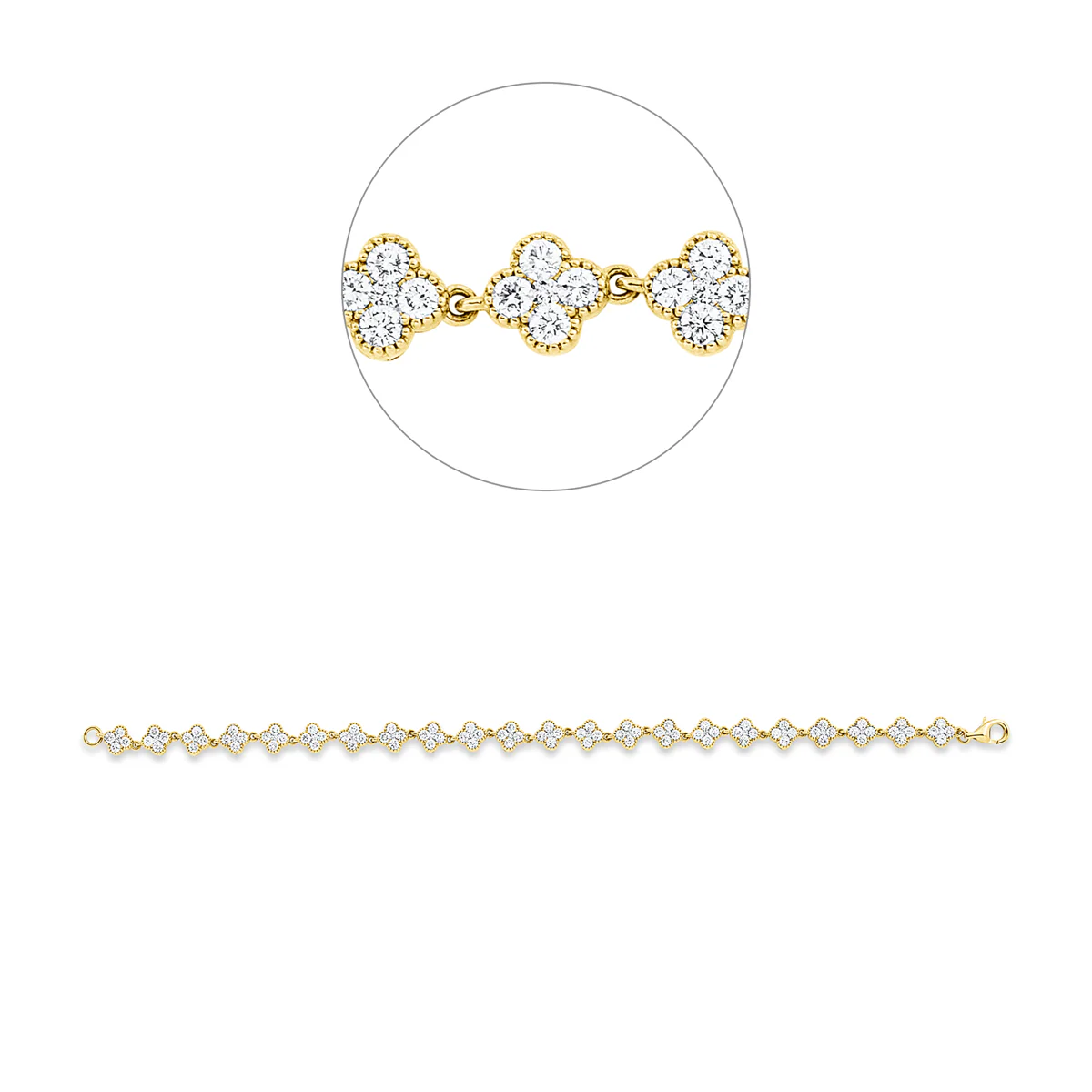 Illusion Classic Armband Gelbgold - 5F791