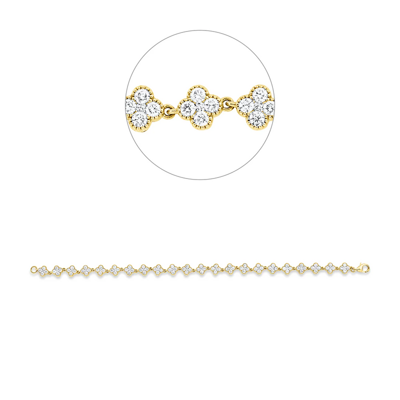 Illusion Classic Armband Gelbgold - 5F791