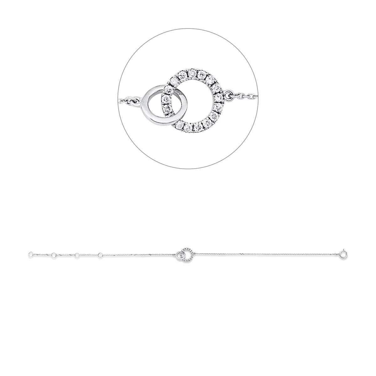 Modern Woman Armband Weissgold- 5G136
