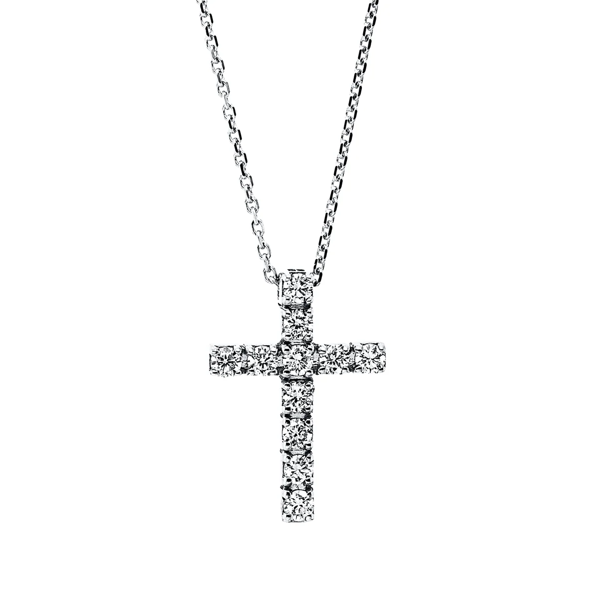 Kreuz Collier Weissgold - 4I126
