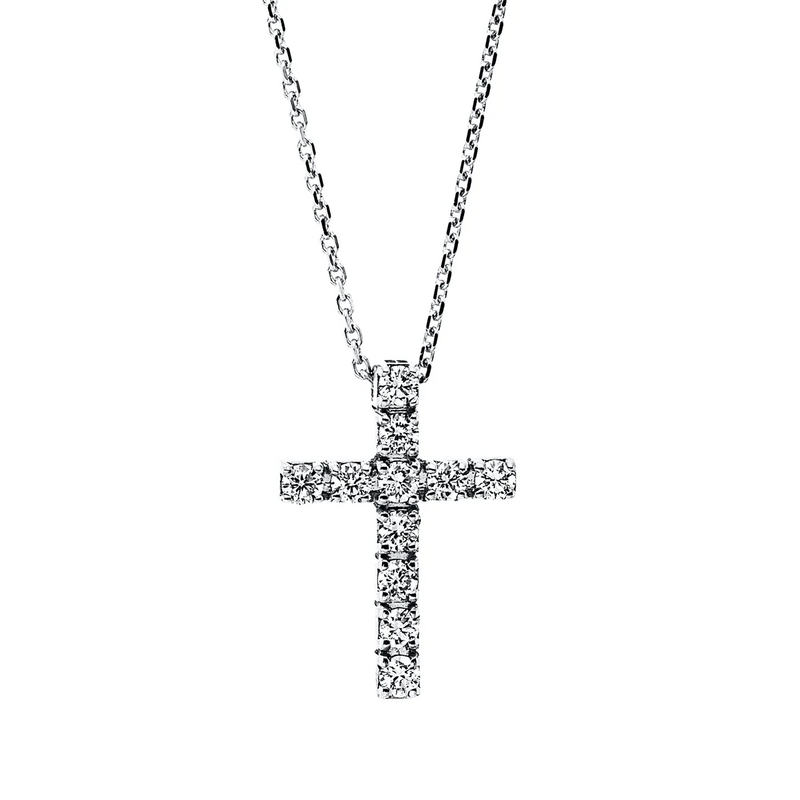 Kreuz Collier Weissgold - 4I126