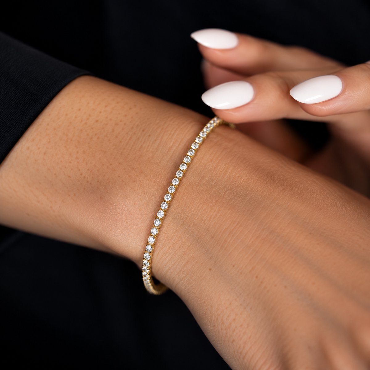 Diamantarmband Armband FLEX in Gelbgold – Ansicht 2 | NÓIR Diamonds